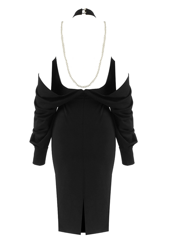 Marilyn Black Midi Dress