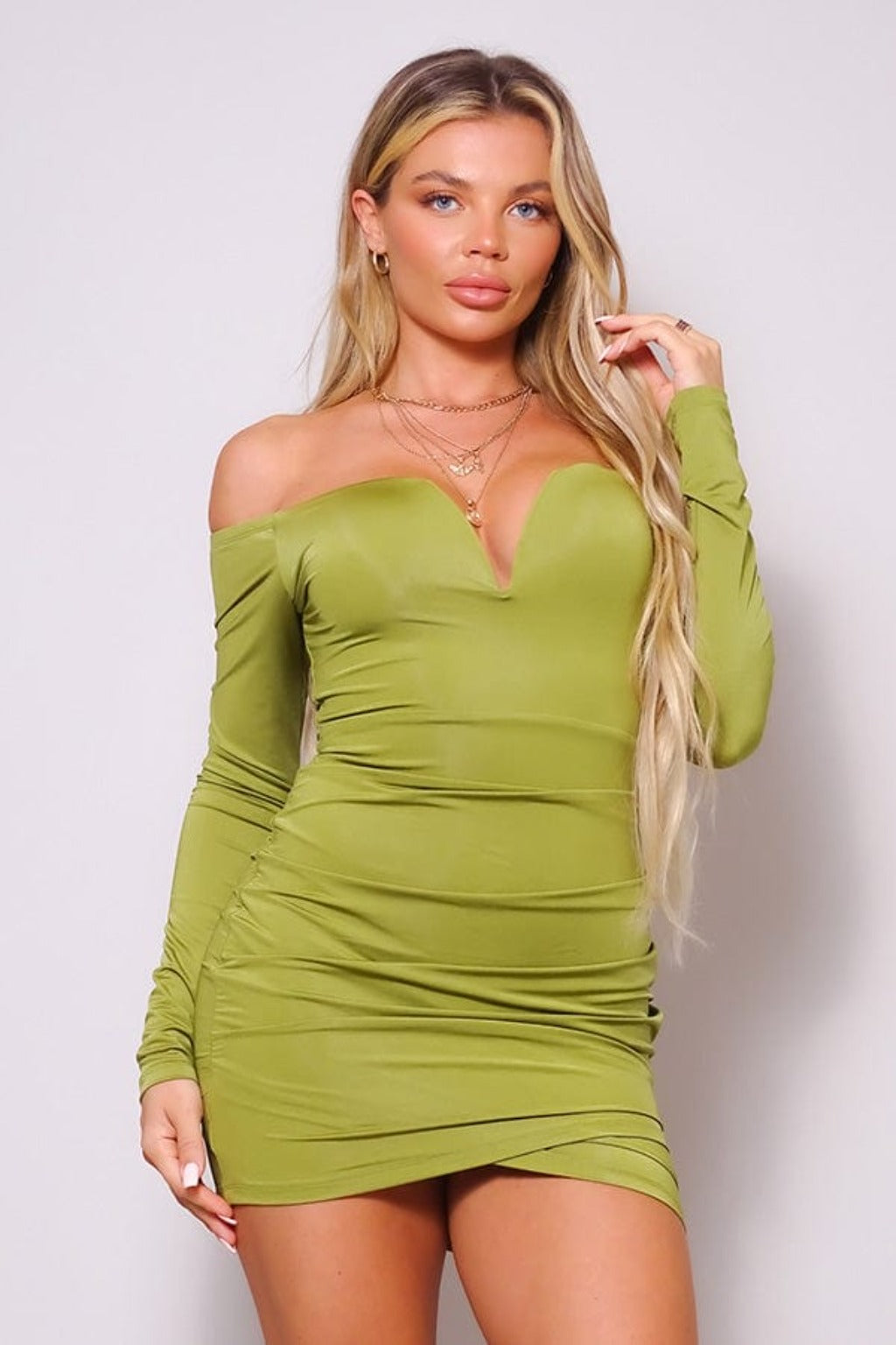 Maura Off Shoulder Mini Dress