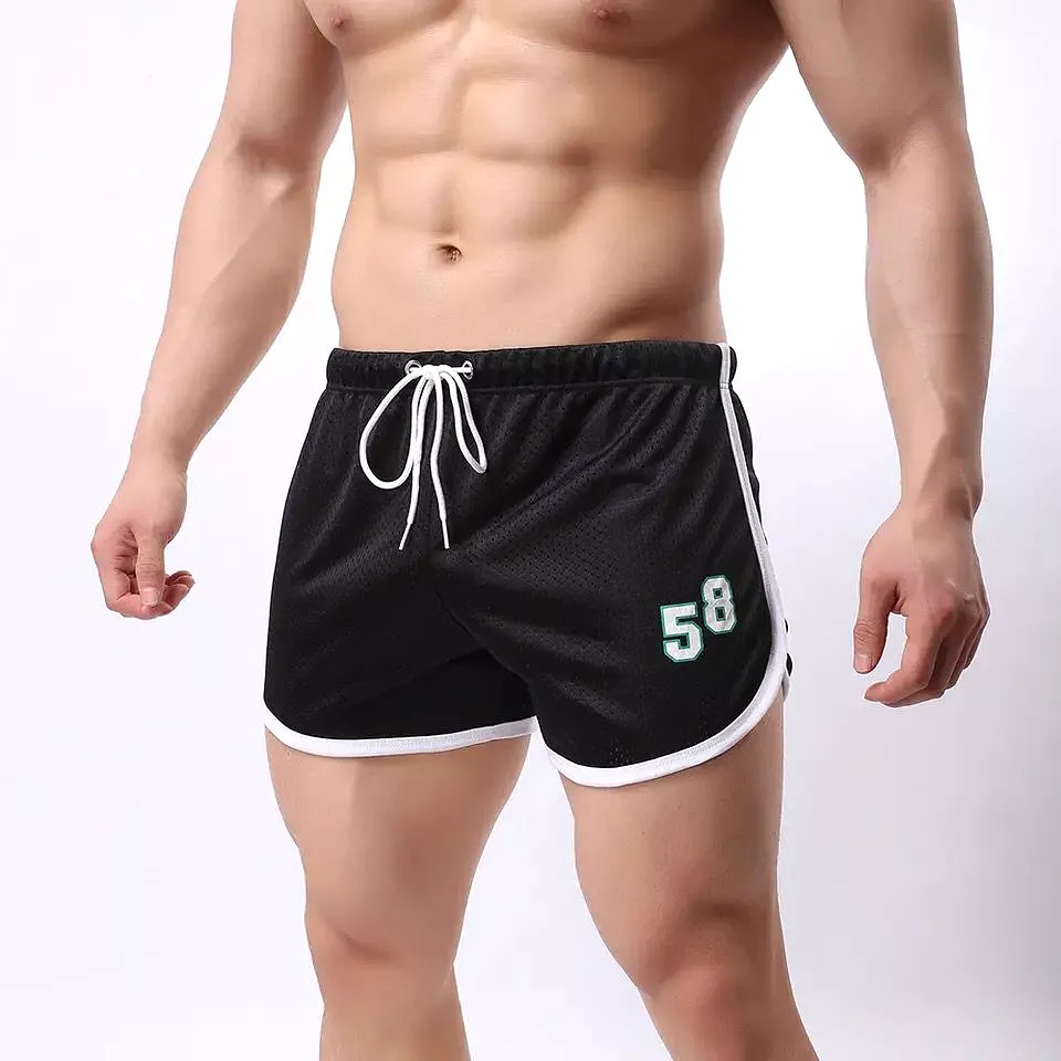 Men Sports Breathable Mesh Boxer Shorts Trunks Ice Silk Boxershorts Adjustable Tether Panties Teenage Young Underwear Boys X4514