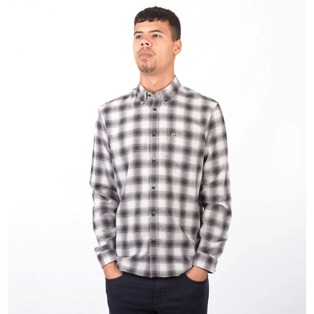 Mens Black CH1868 Check Flannel Shirt