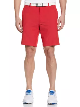 Mens Horizontal Texture Flat Front Golf Short