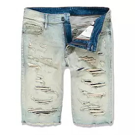 Men's Shredded Jean Shorts