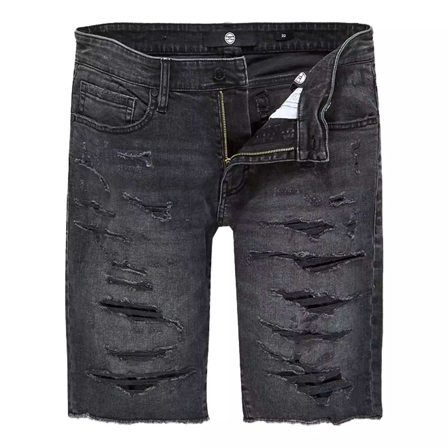 Men's Shredded Jean Shorts