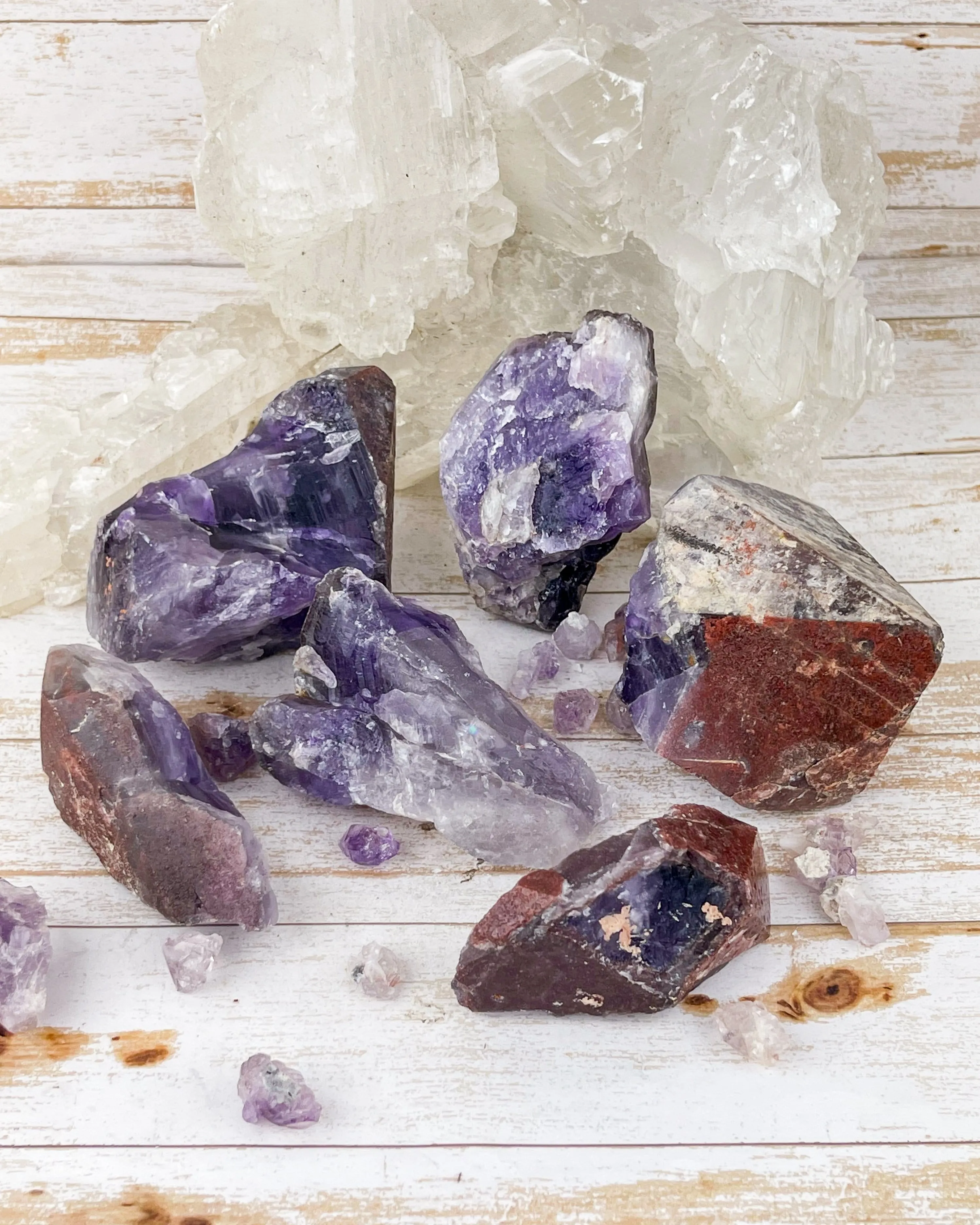 Meteoritic Amethyst (Various Raw Pieces)