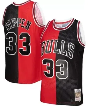 Mitchell & Ness Men's NBA Scottie Pippen Chicago Bulls Big & Tall Hardwood Classics 1997/98 Split Swingman Jersey