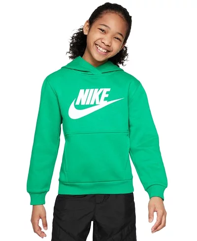 NIKE JUNIOR CLUB HBR GREEN HOODIE