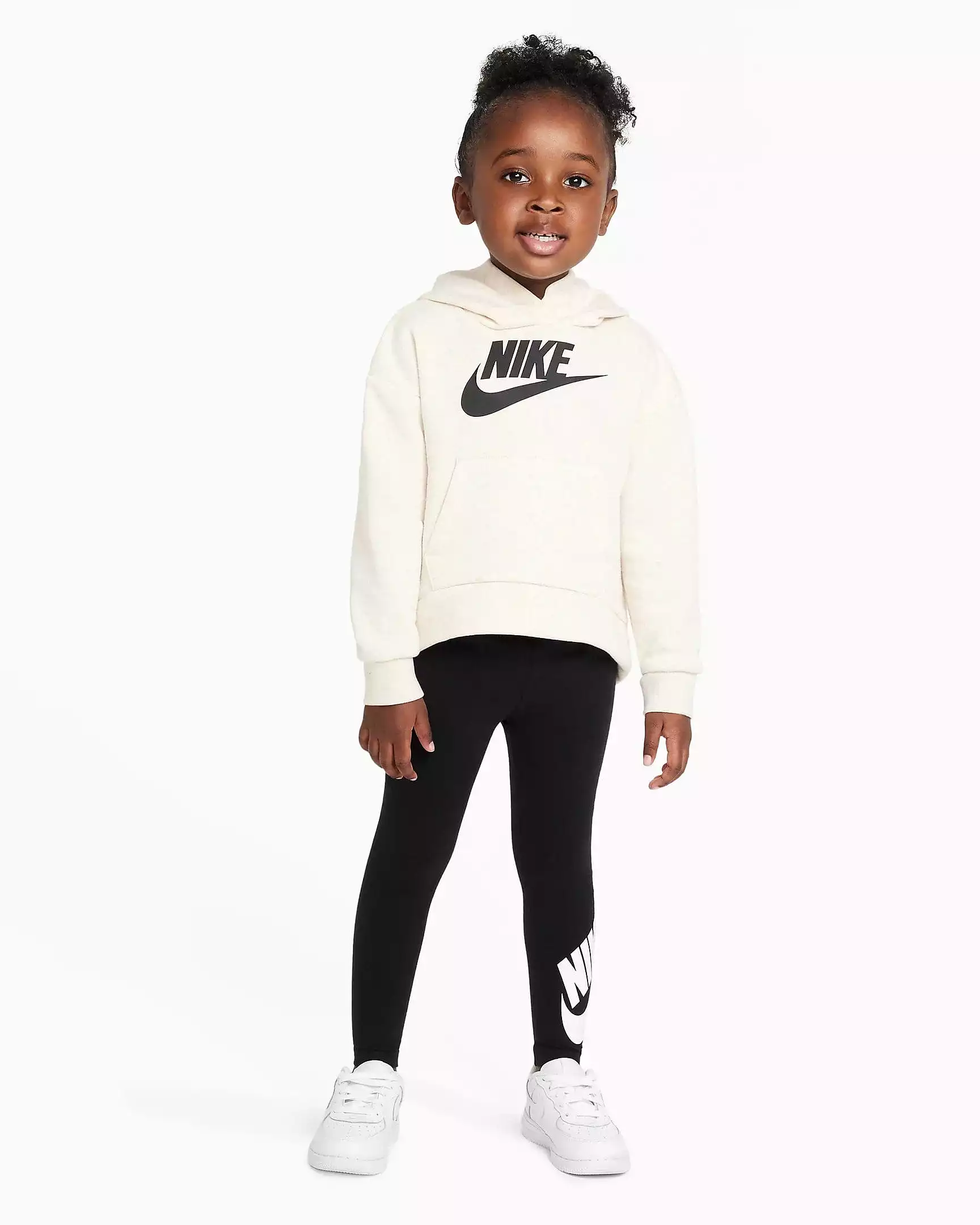 NIKE JUNIOR SPORTSWEAR CLUB FLEECE TODDLER PULLOVER HEATHER CREAM HOODIE