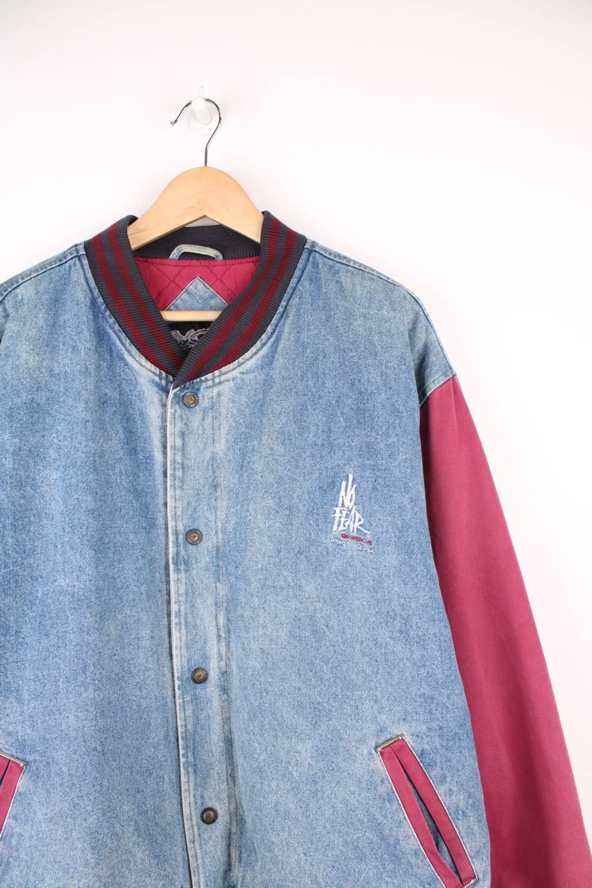 No Fear Denim Varsity Jacket