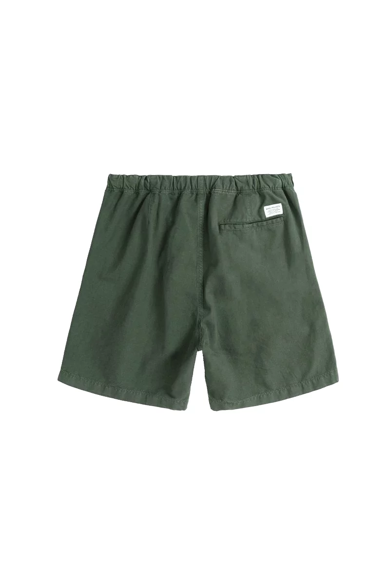 Norse Ezra Relaxed Linen Shorts Spruce Green