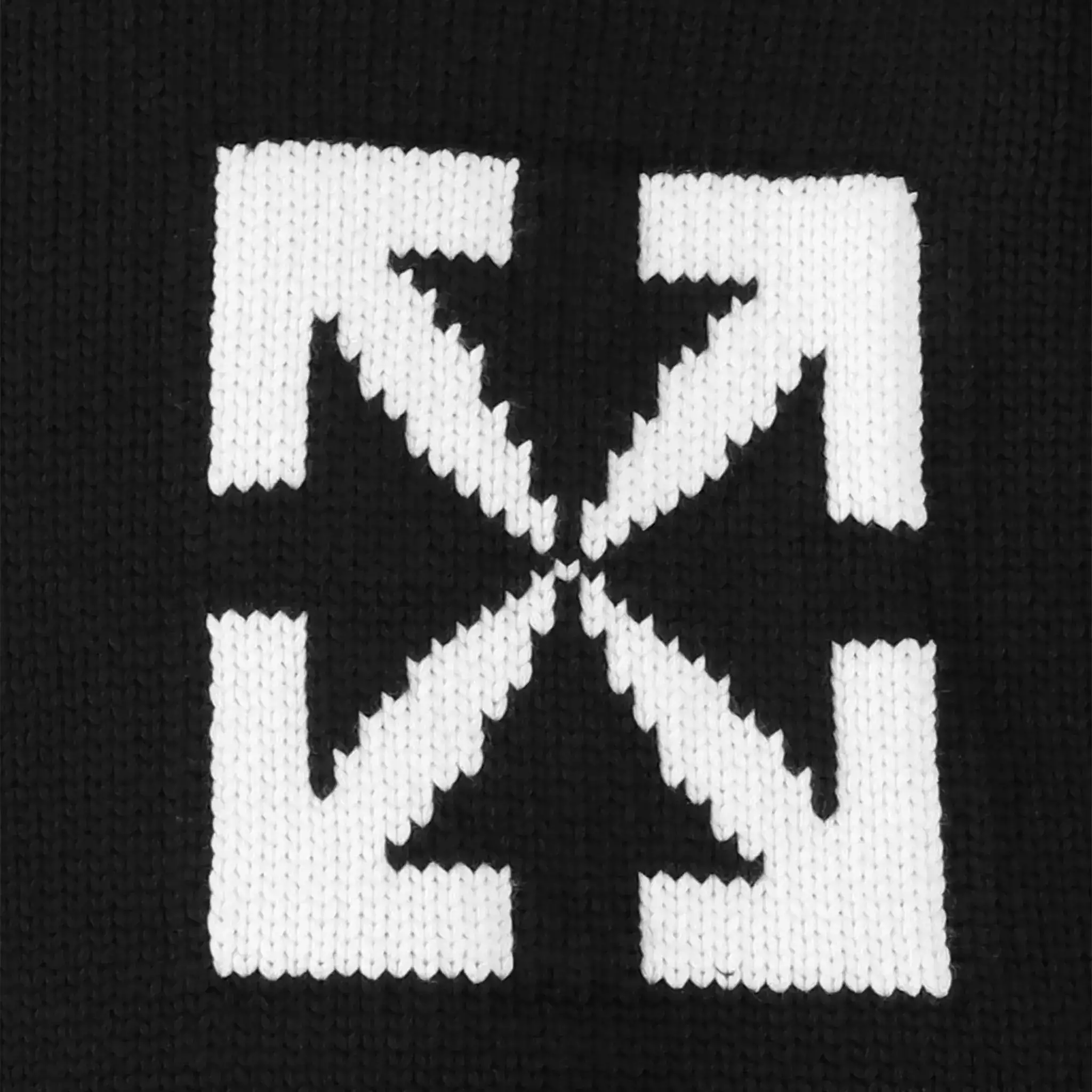 Off-White Single Arrows Black Knit Sweatshirt