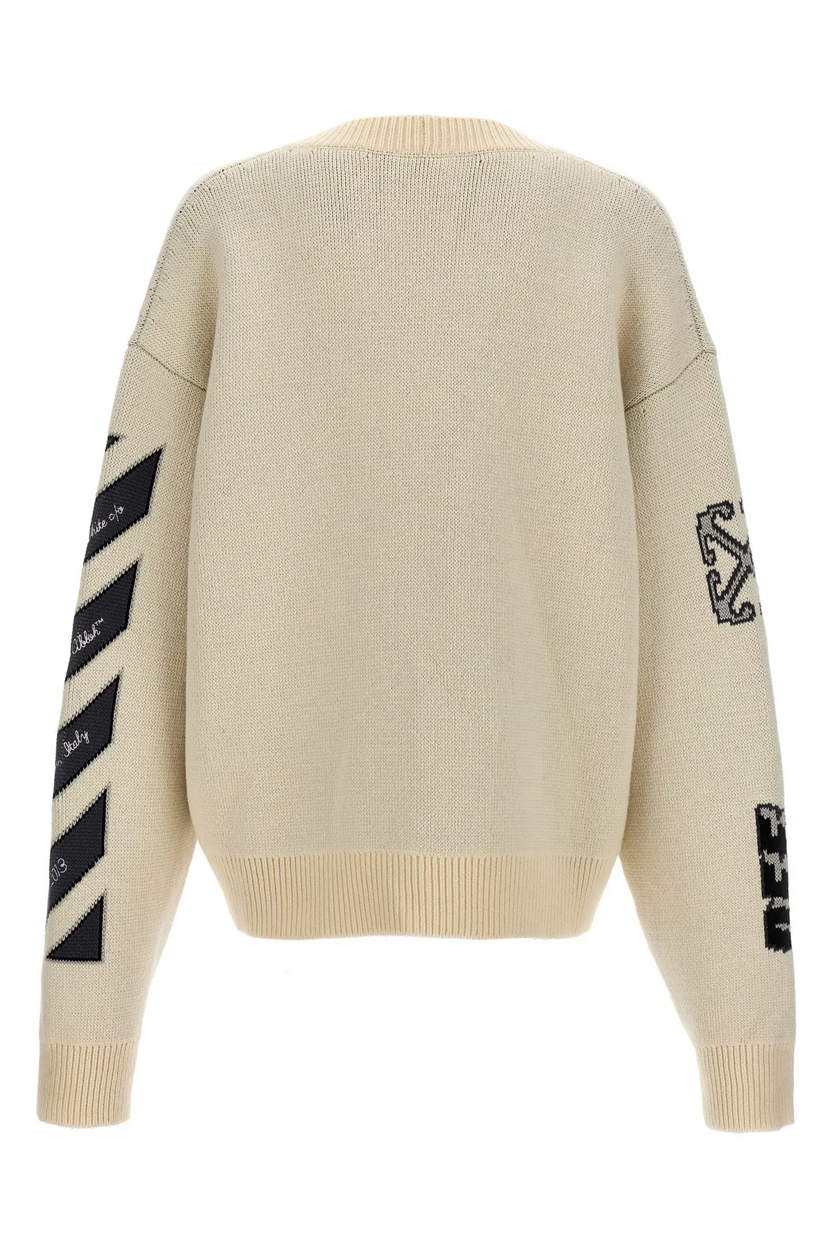 Off-White  |Wool Street Style Logo Cardigans