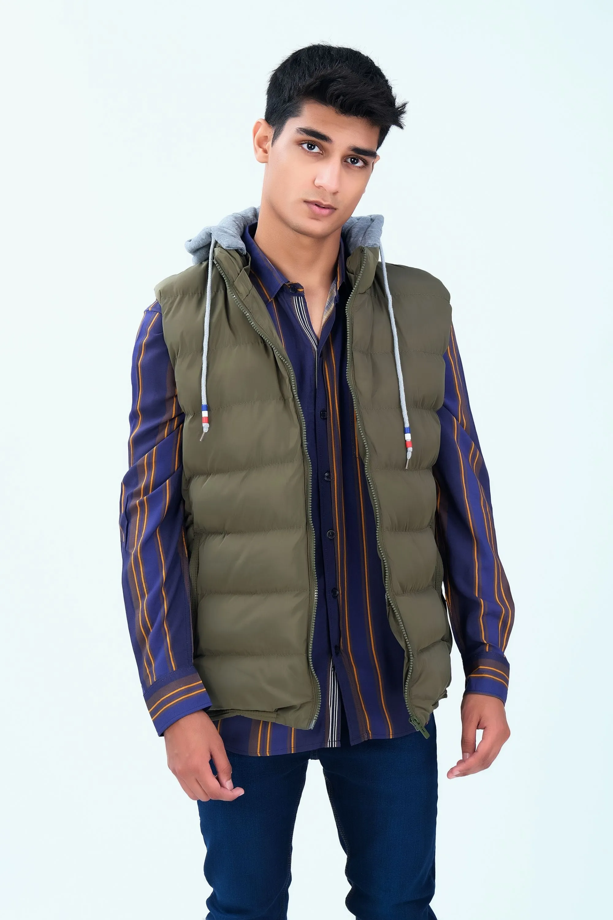 Olive Puffer Jacket