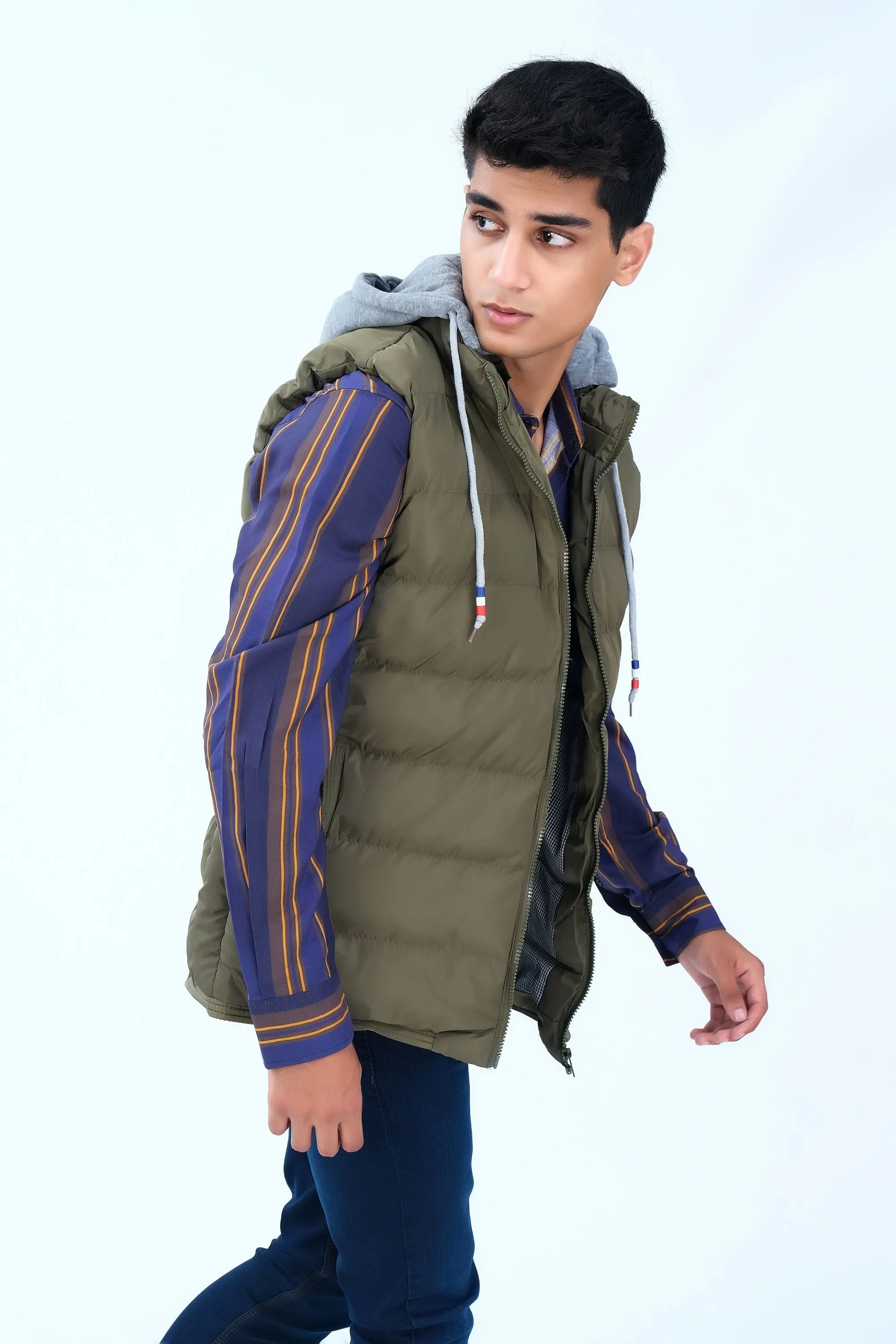 Olive Puffer Jacket