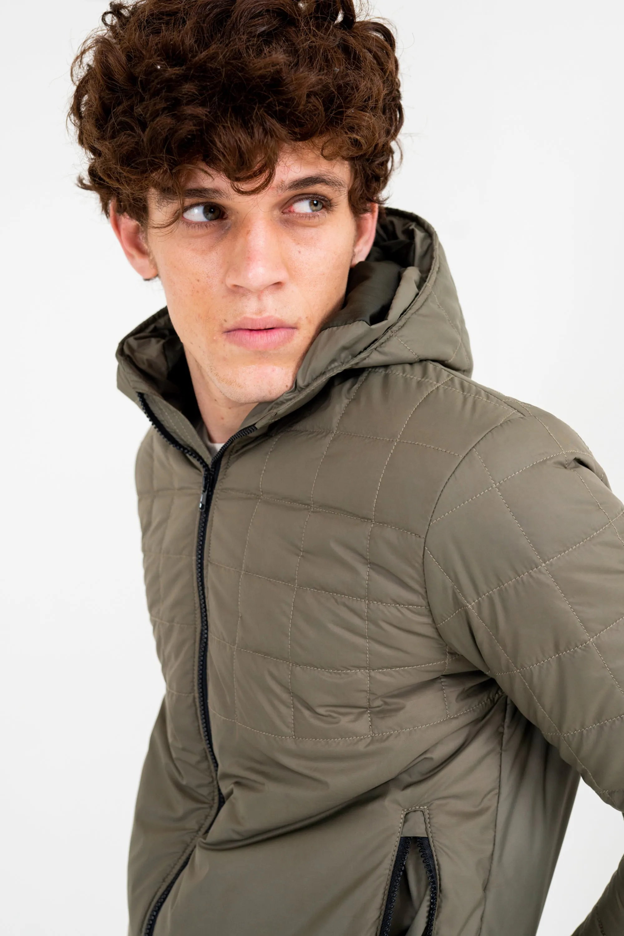 Olive Rocker Puffer Jacket