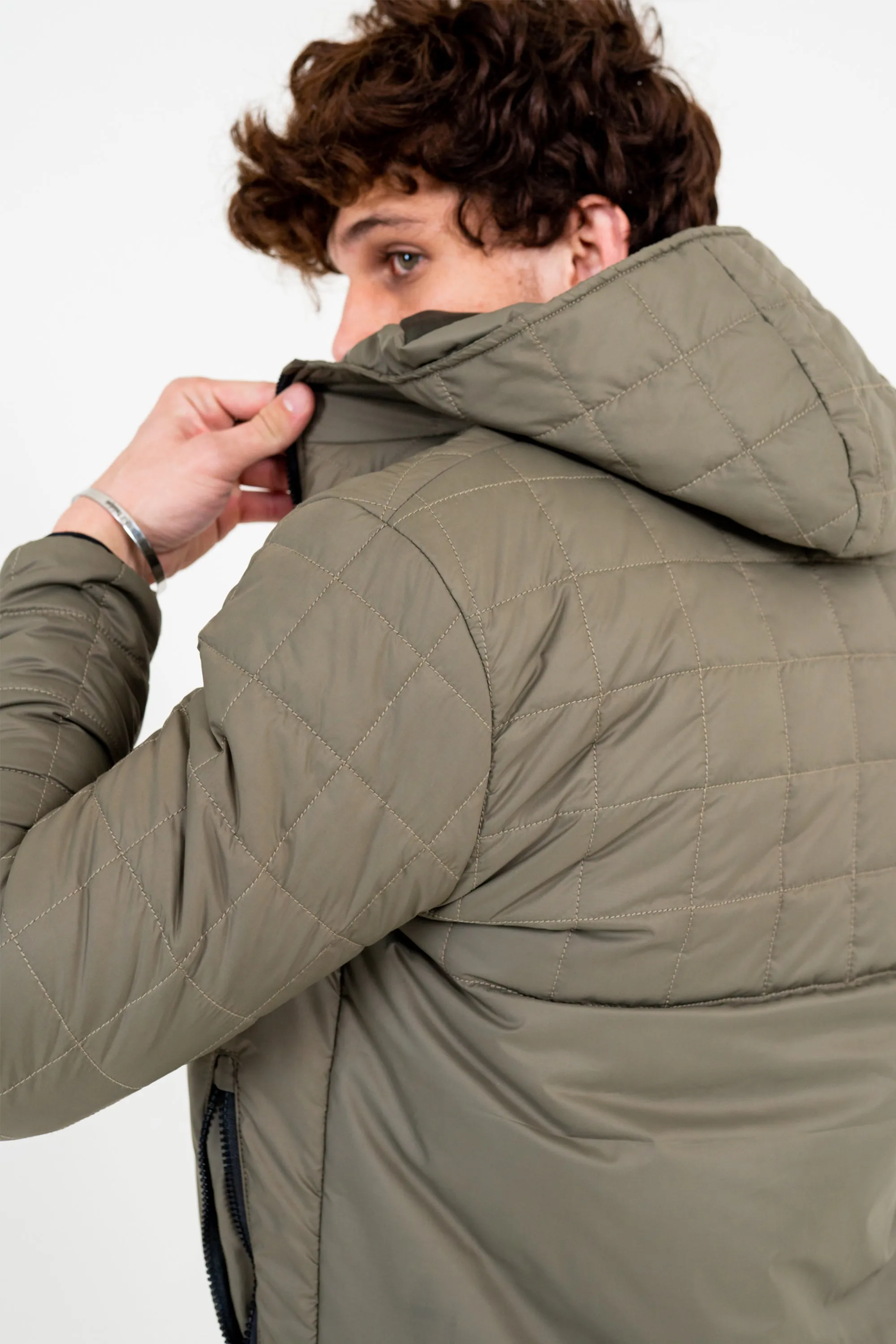 Olive Rocker Puffer Jacket