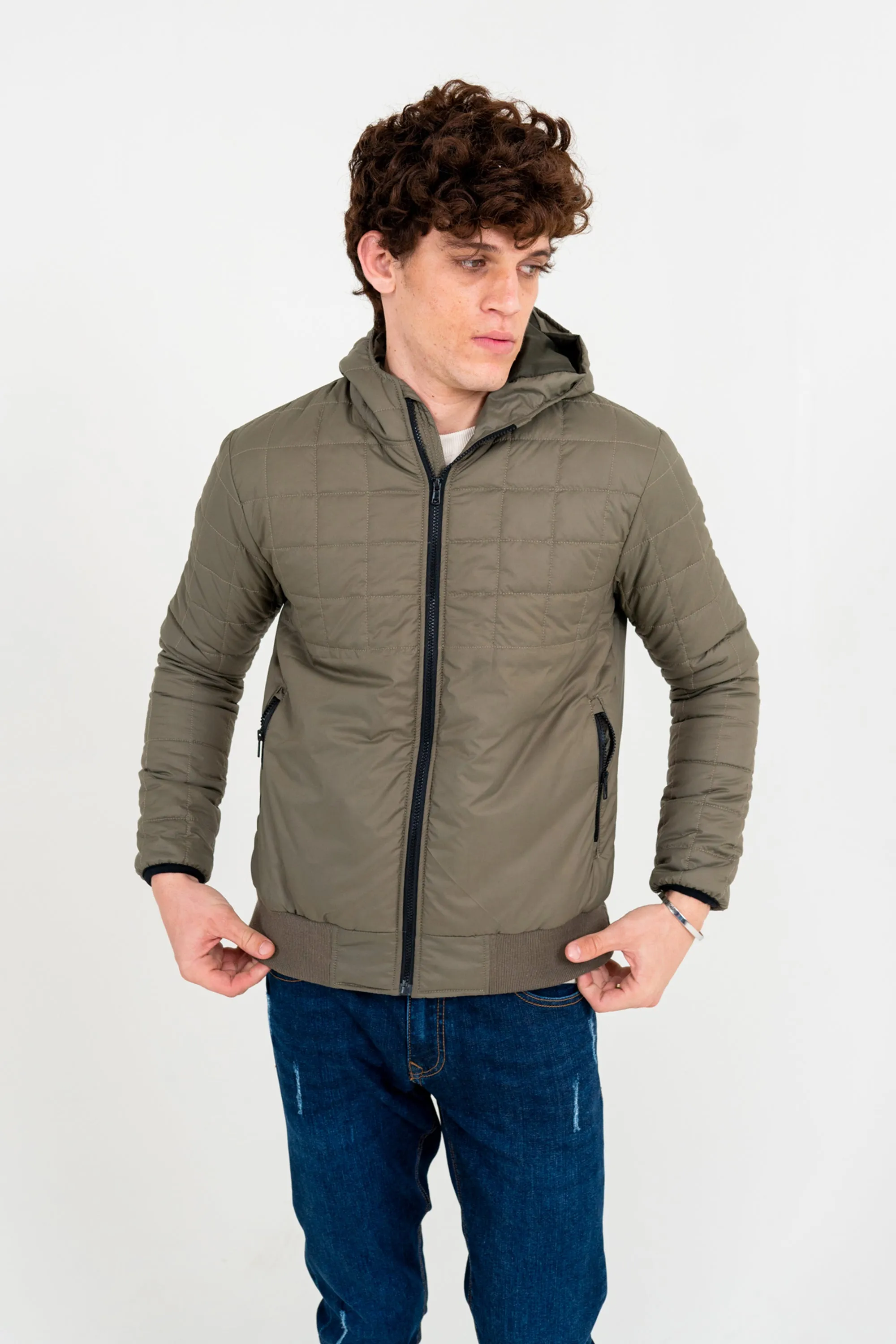 Olive Rocker Puffer Jacket