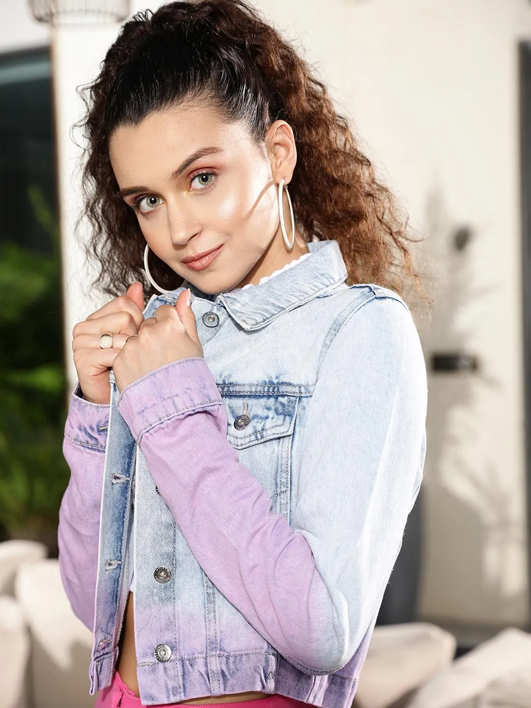 Ombre Denim Jacket