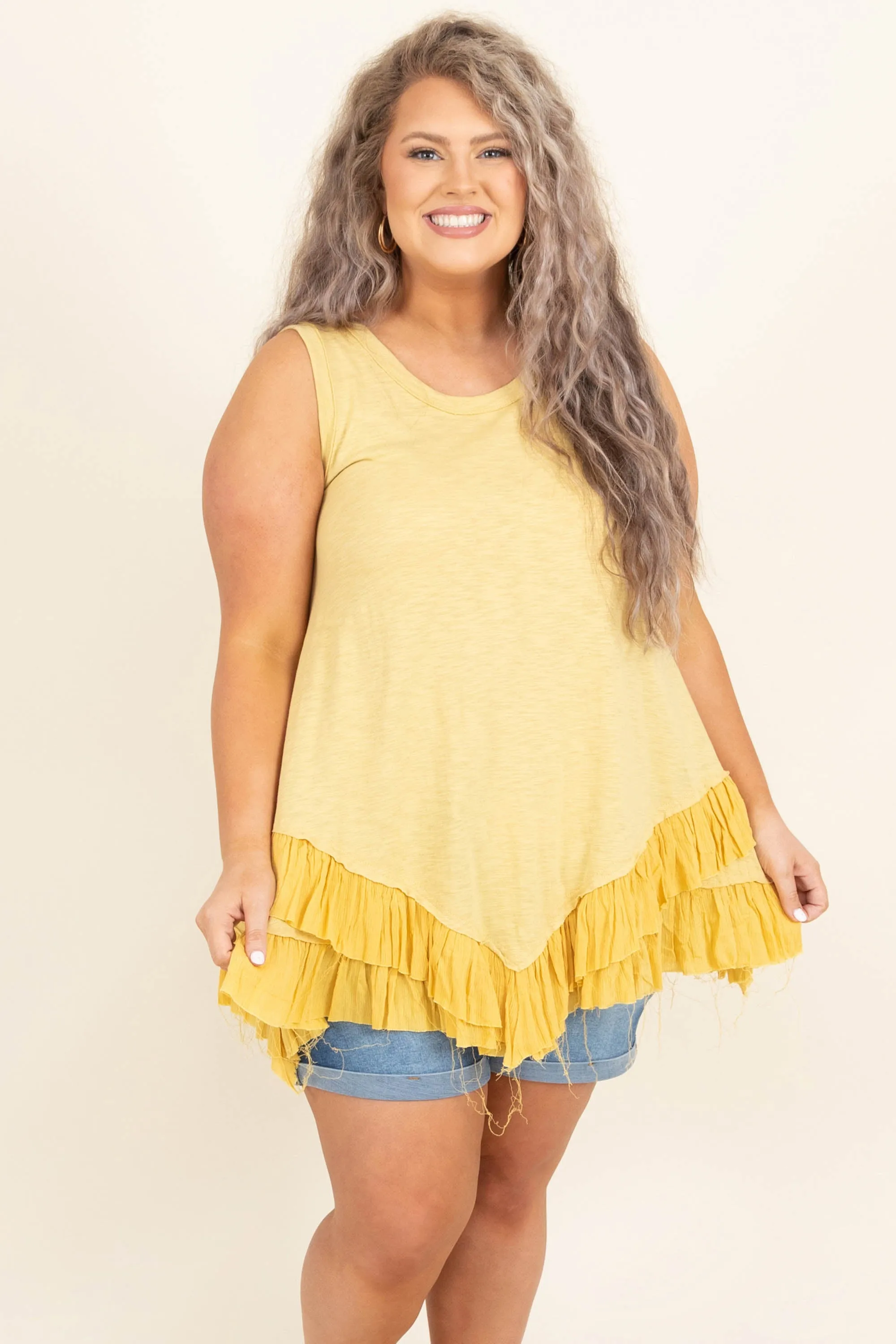 Out For A Walk Tunic, Butter Yellow