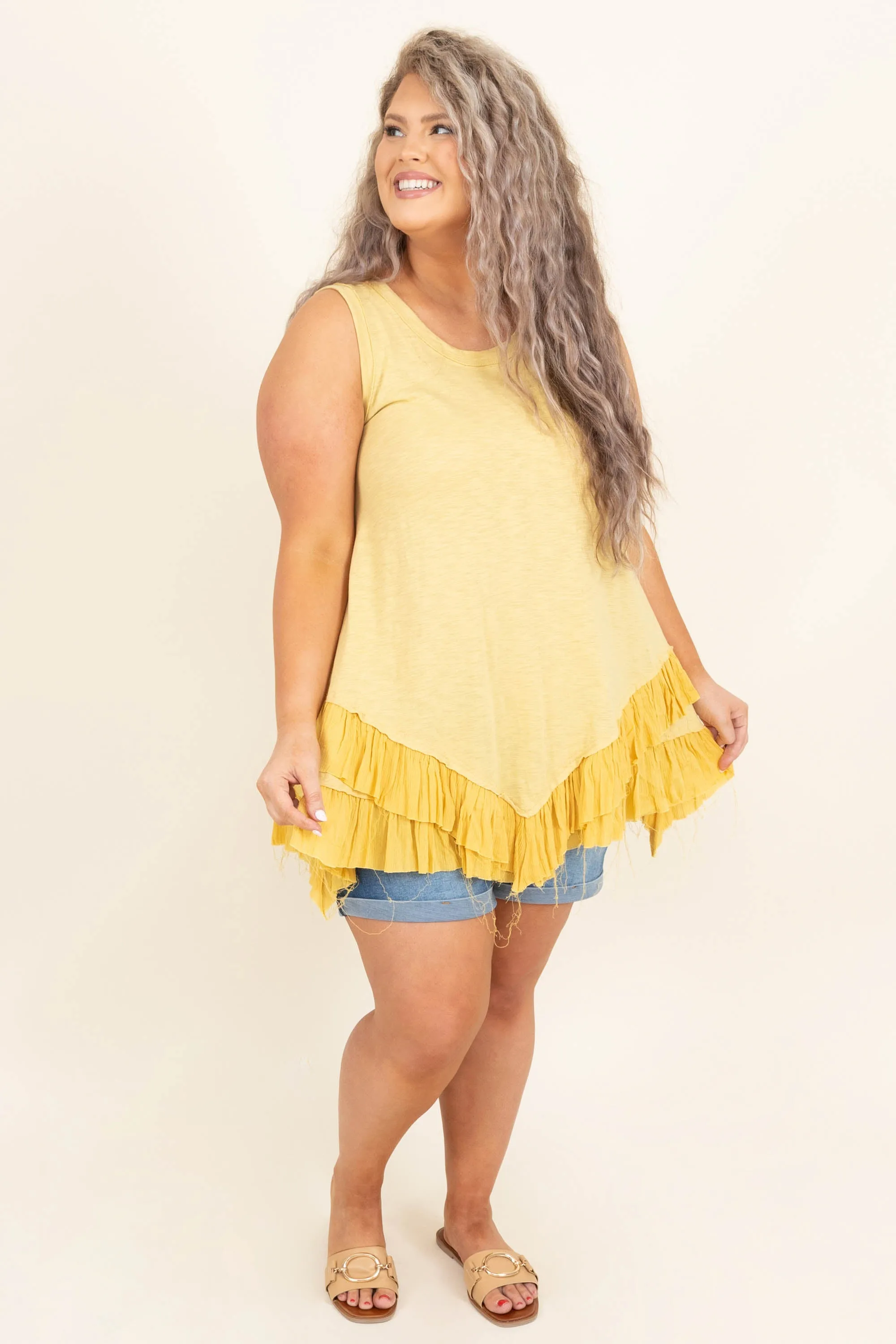 Out For A Walk Tunic, Butter Yellow