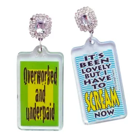 Overworked 80's Charm Earrings