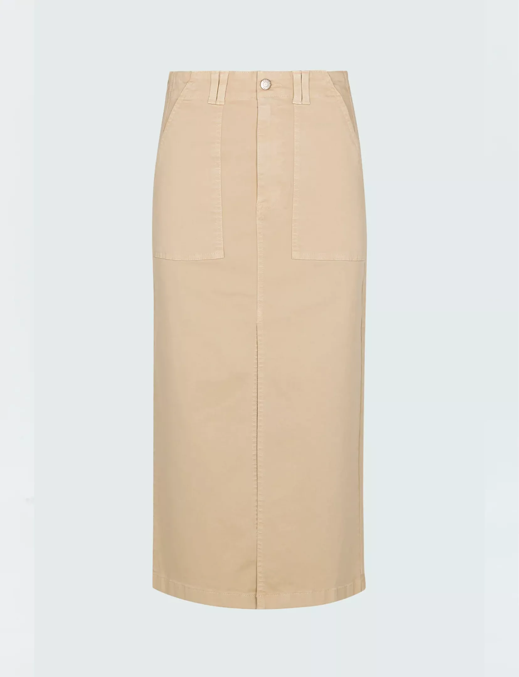 Pamela Utility Midi Skirt, Latte