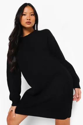 Petite Crew Neck Sweater Dress