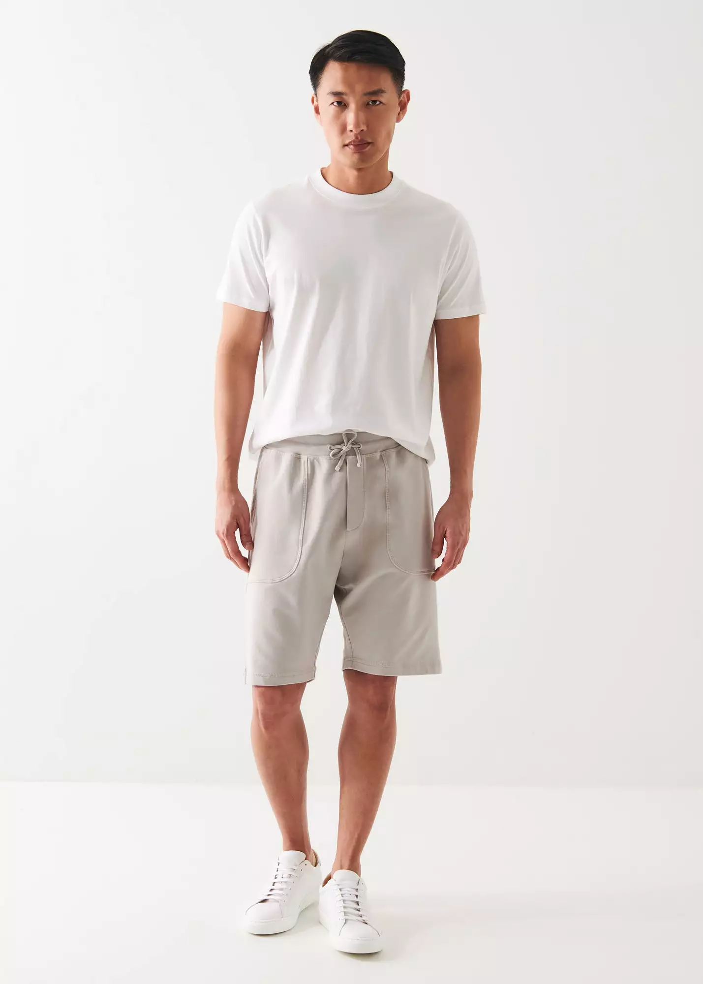 PIMA COTTON FRENCH TERRY DRAWSTRING SHORT