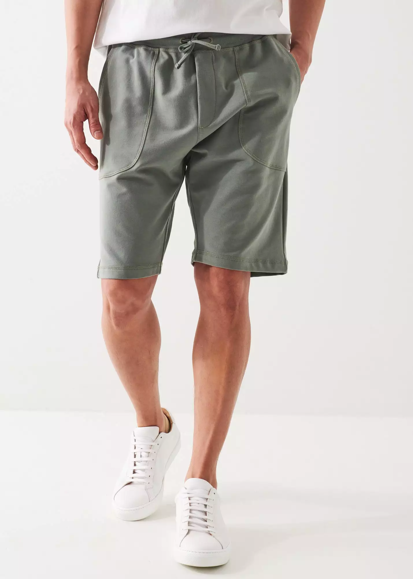 PIMA COTTON FRENCH TERRY DRAWSTRING SHORT