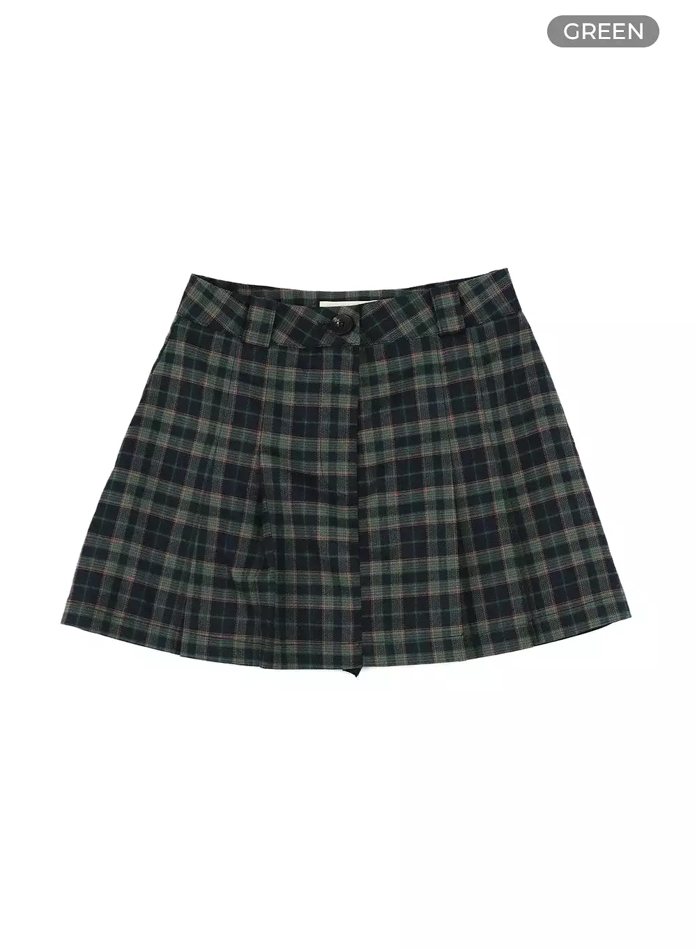 Plaid Mini Skirt OM421