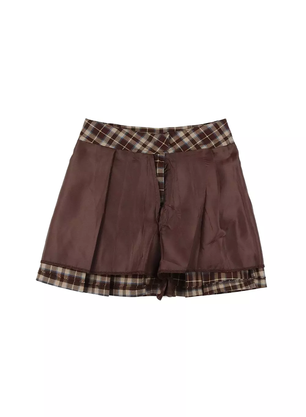 Plaid Mini Skirt OM421