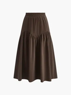 Pleated Umbrella Shape Skirt