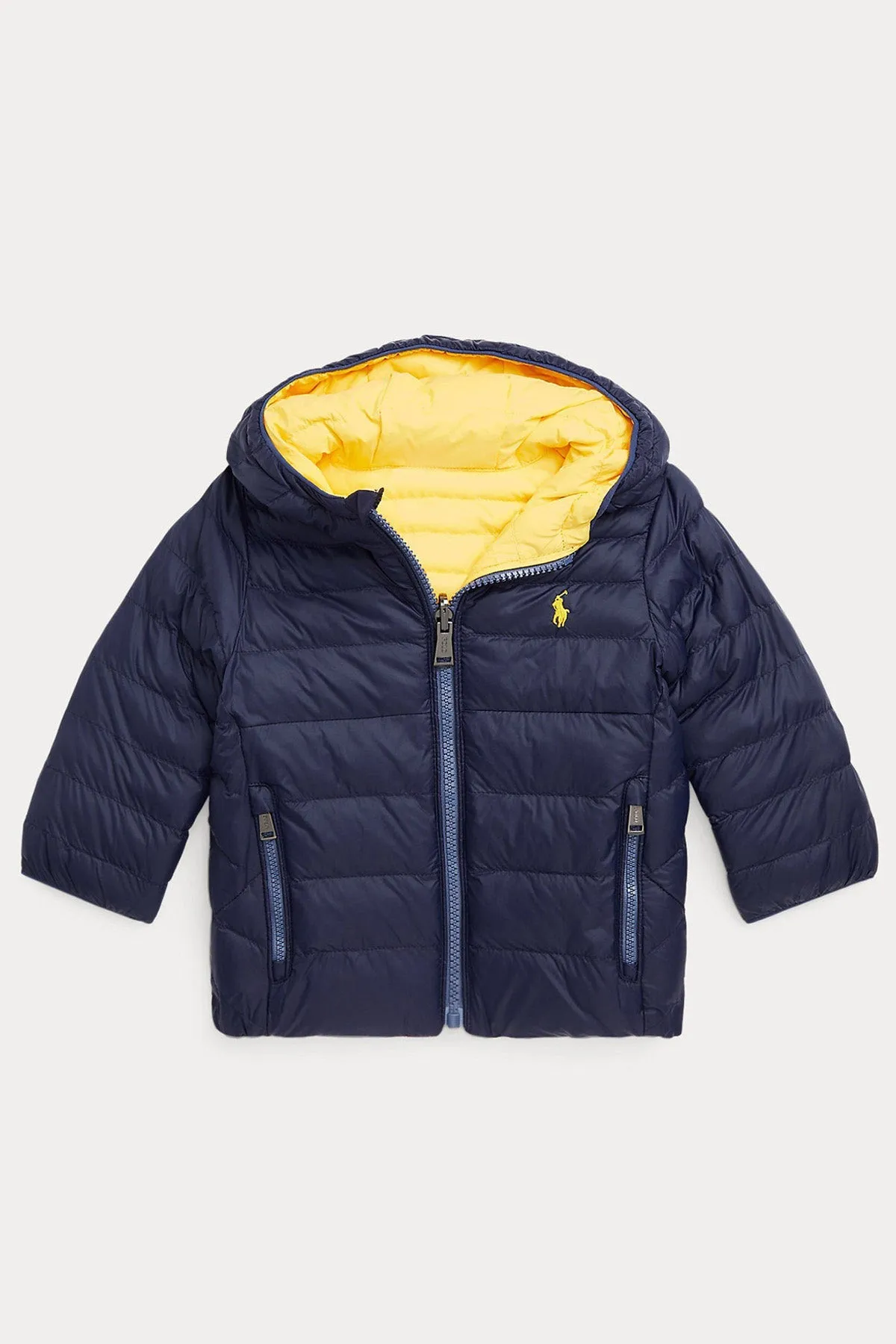 Polo Ralph Lauren Kids 9-24 Aylk Erkek Bebek ift Tarafl Puffer Mont