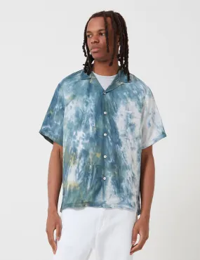 Portuguese Flannel Messy Dogtown Shirt - Blue Tiedye