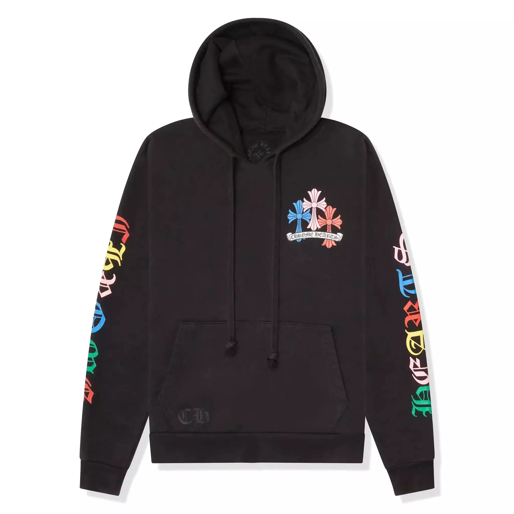 Preloved - Chrome Hearts Multi Color Cross Cemetery Black Hoodie