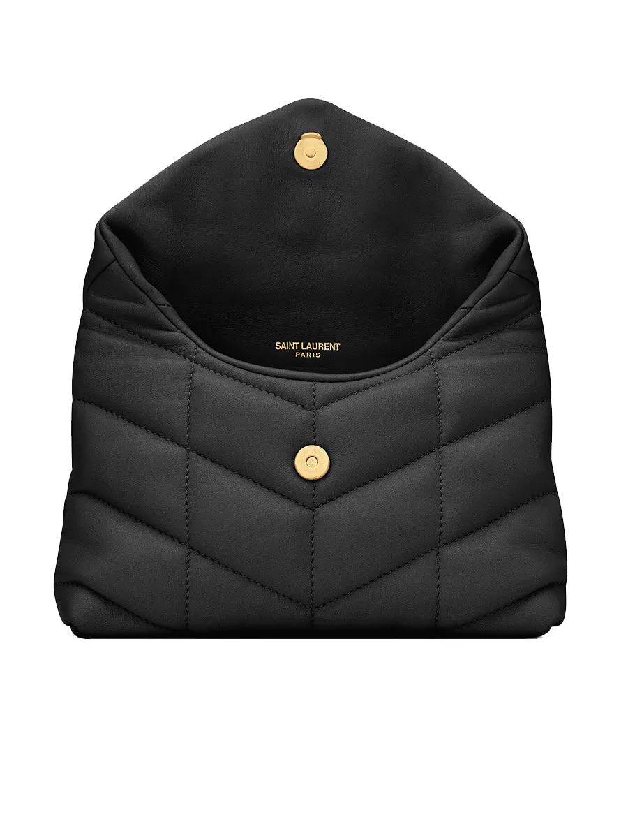 Puffer Small Pouch in Quilted Lambskin