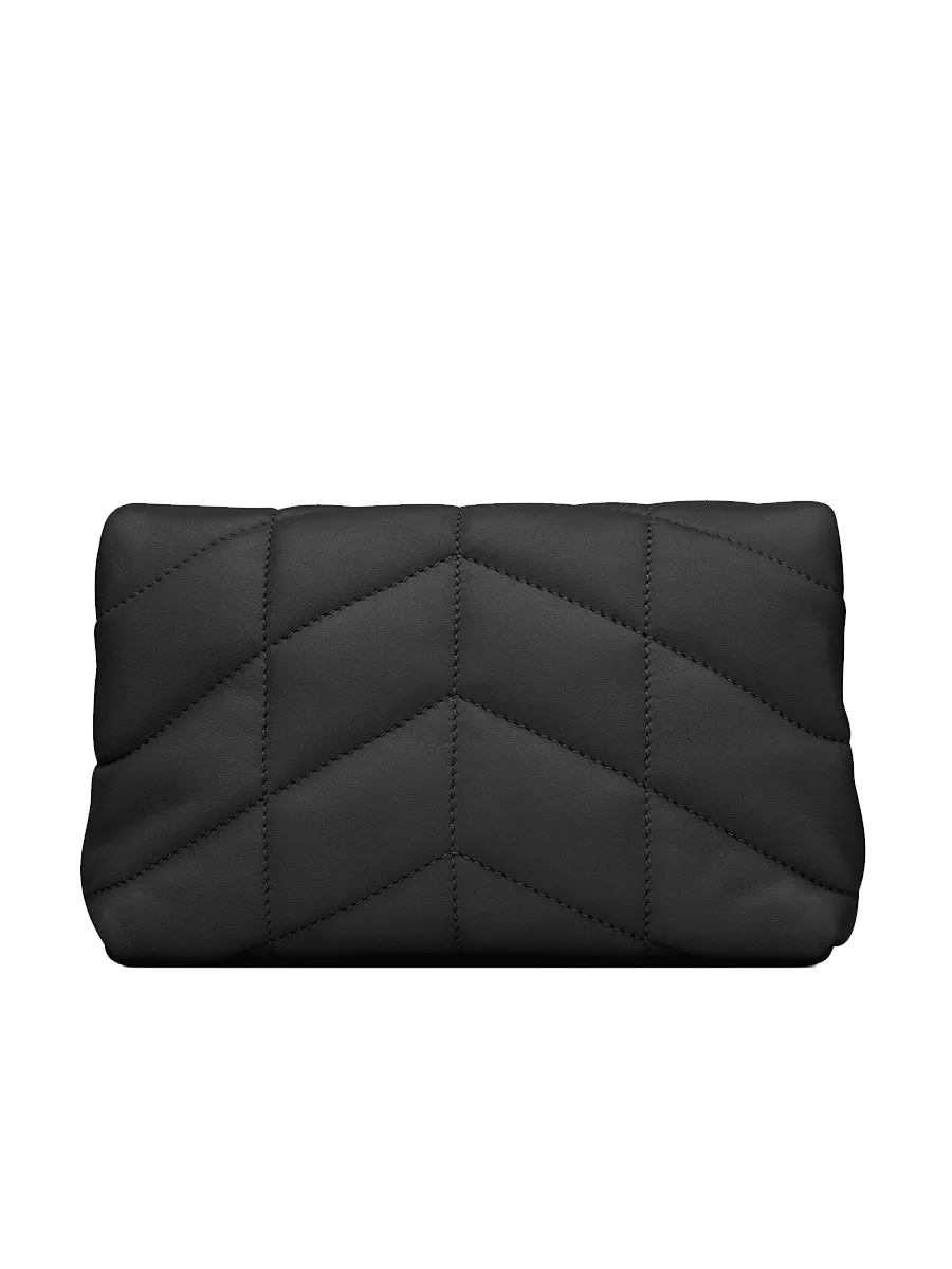 Puffer Small Pouch in Quilted Lambskin