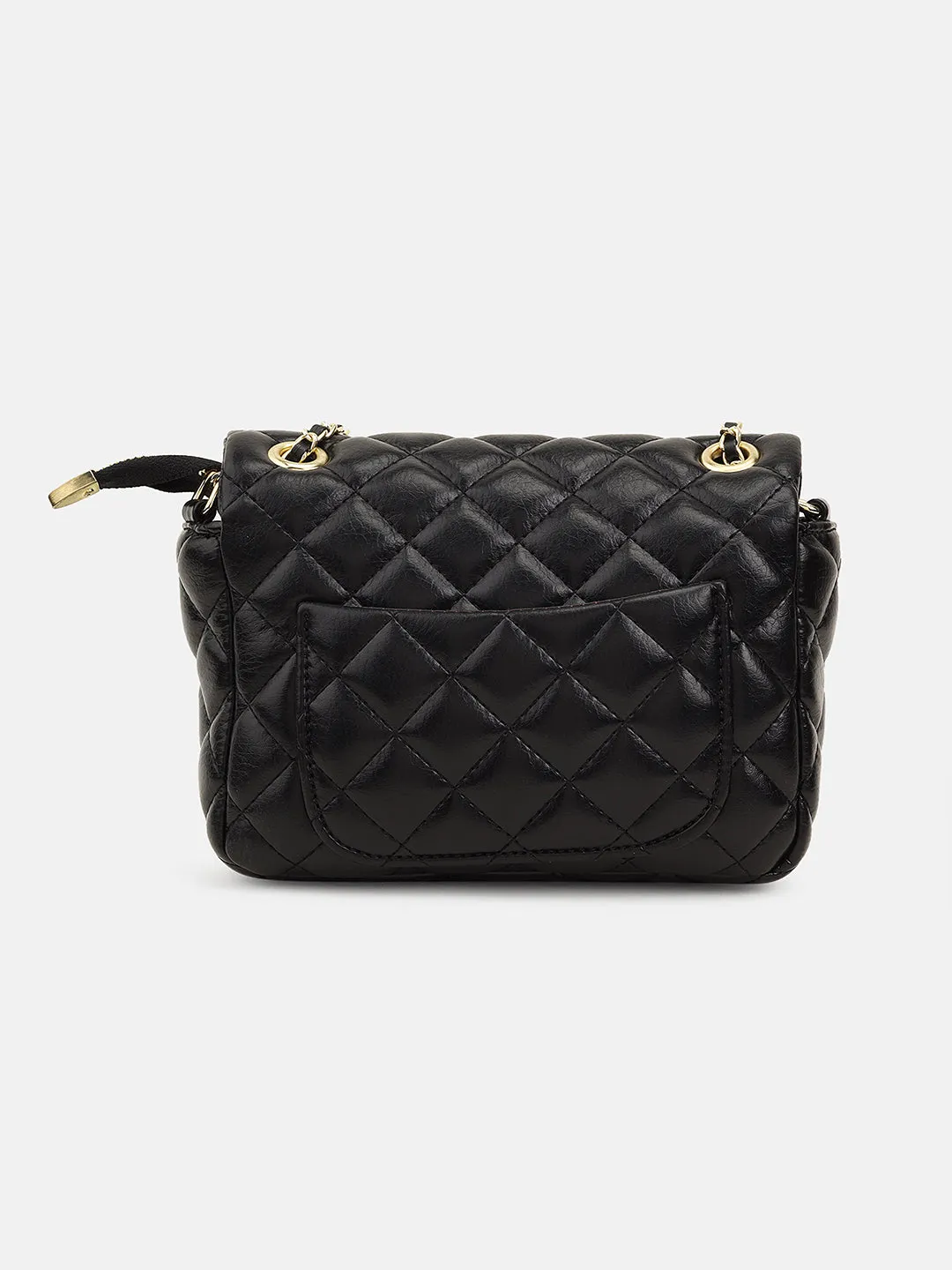 Quilted Shoulder Bag With Chain