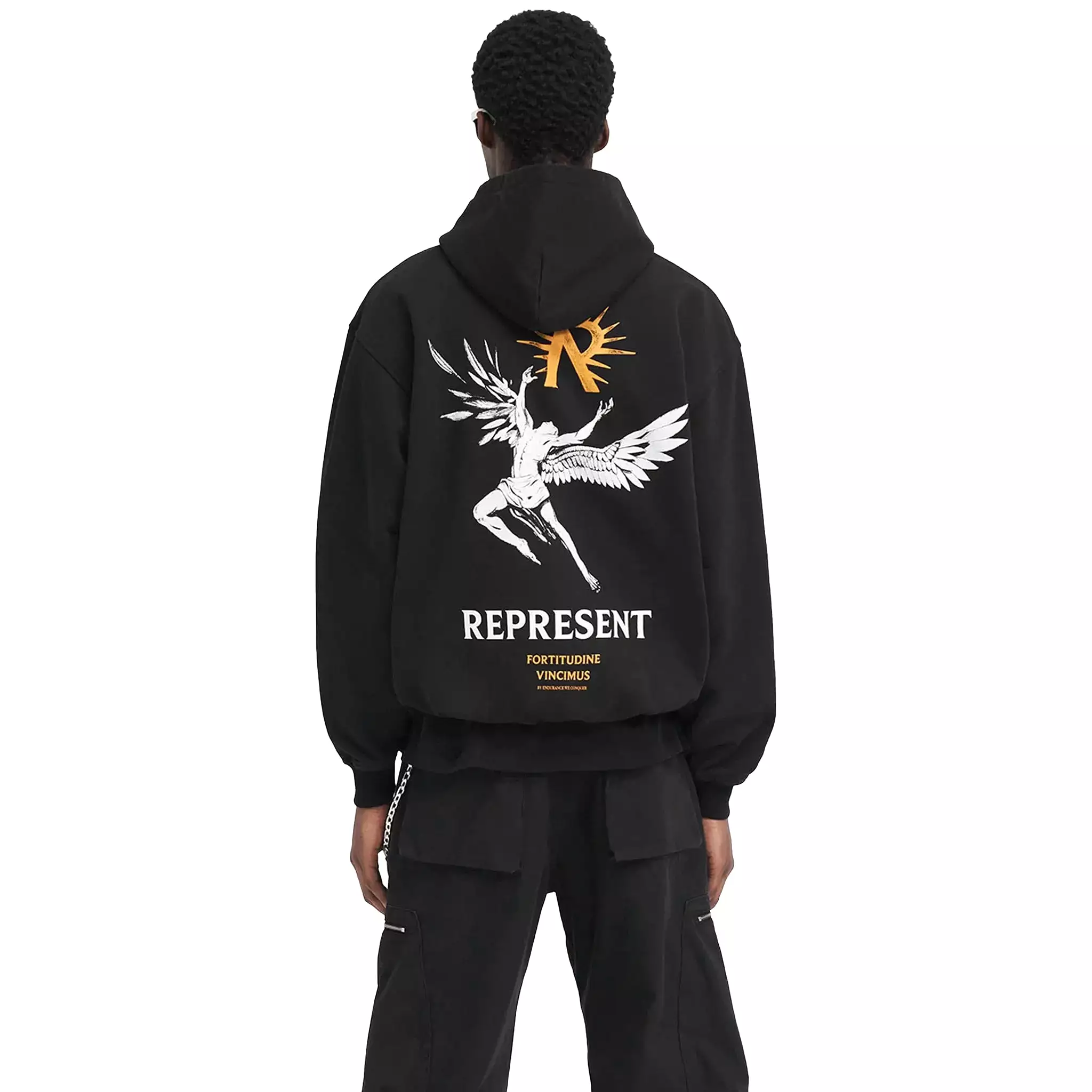 Represent Icarus Jet Black Hoodie