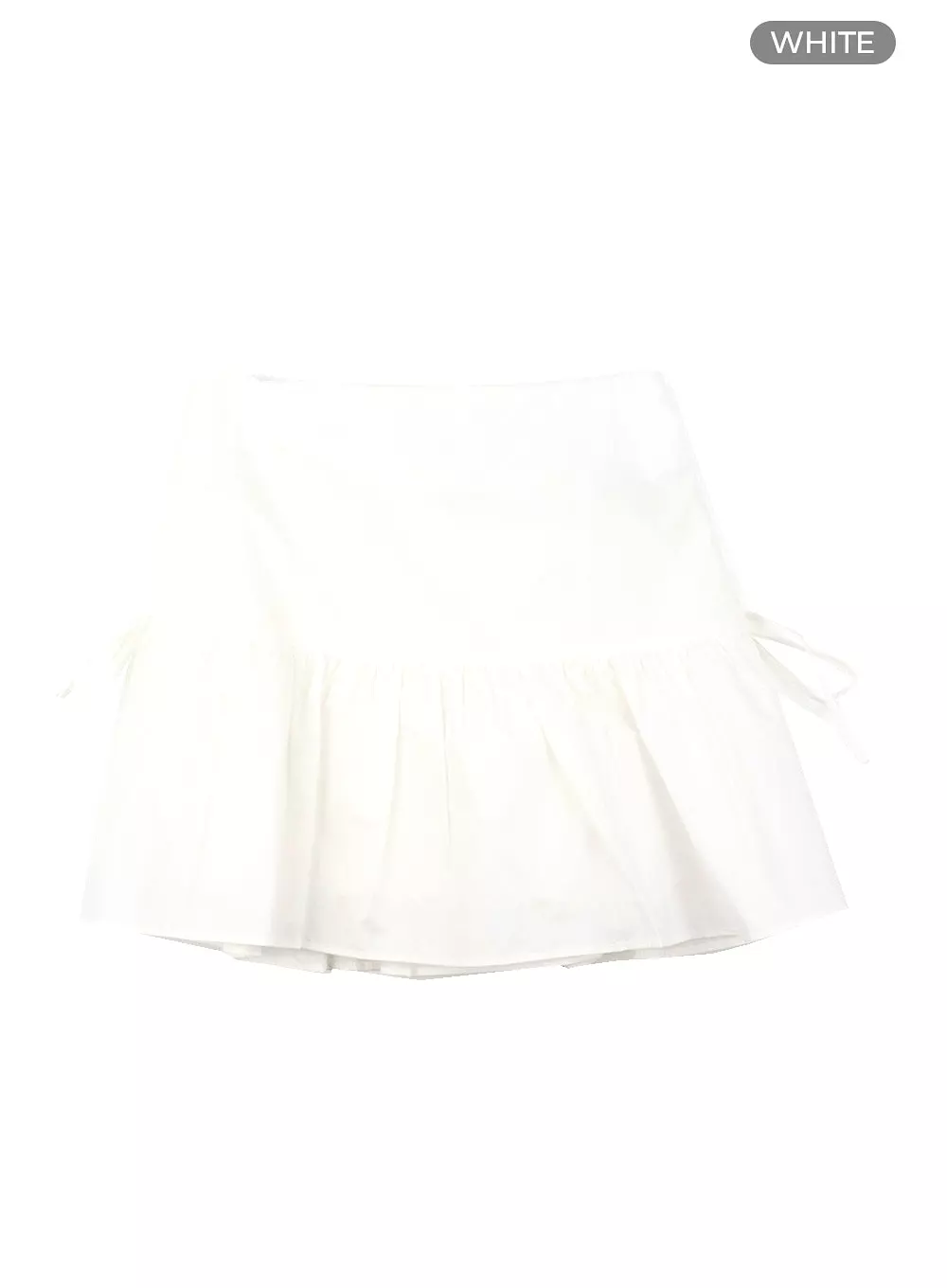 Ribbon Tie Flare Mini Skirt OM427