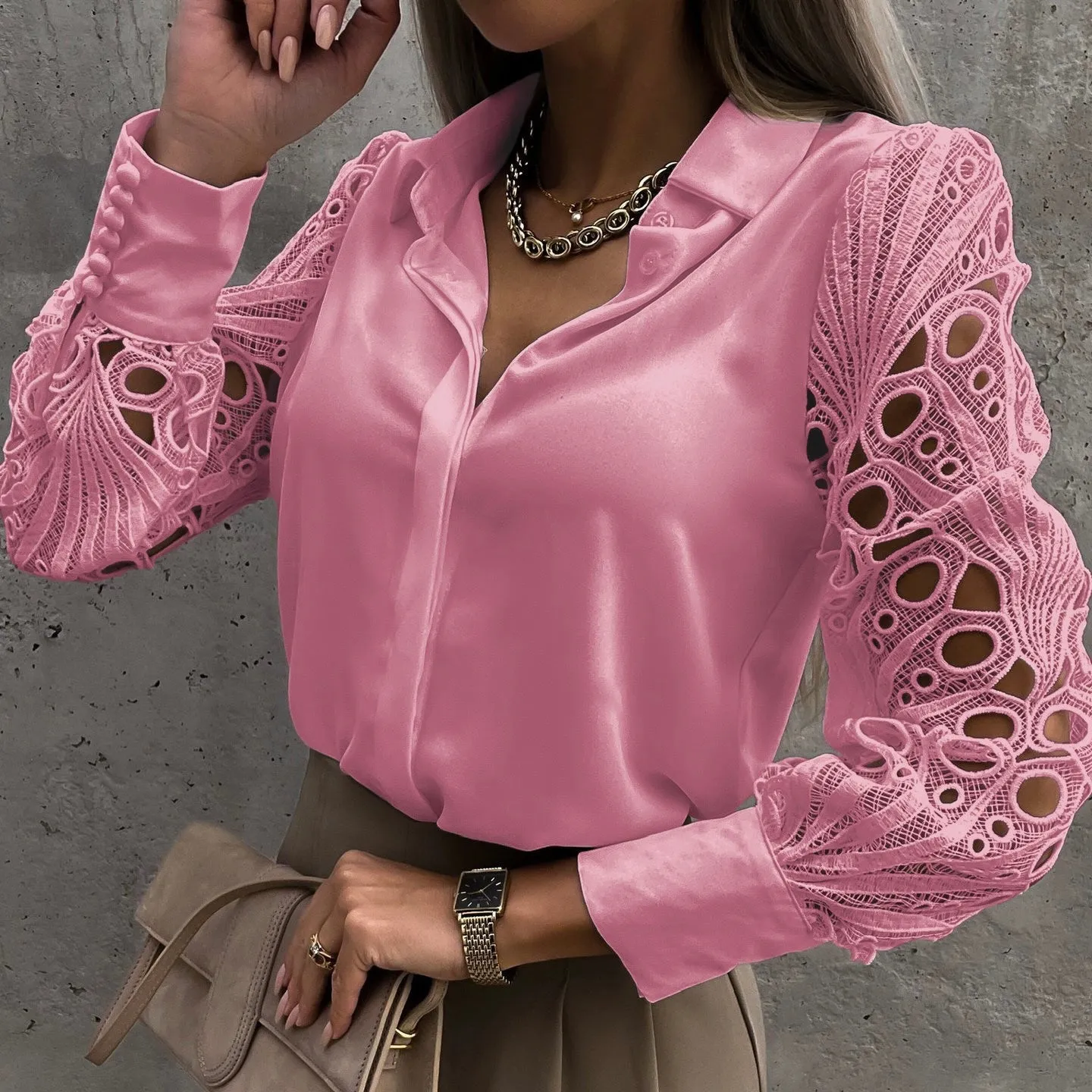 ROSALYA LACE SHIRT