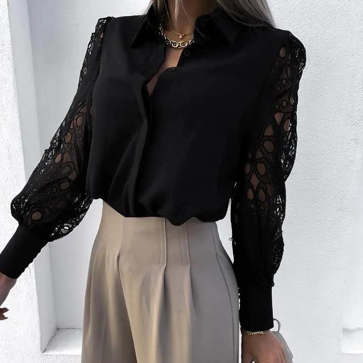 ROSALYA LACE SHIRT