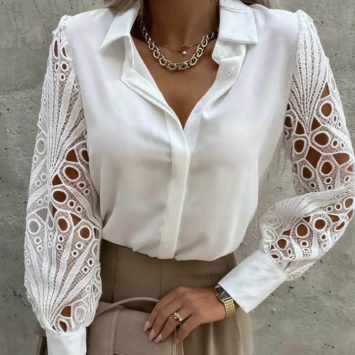 ROSALYA LACE SHIRT