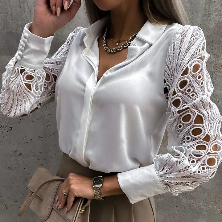 ROSALYA LACE SHIRT