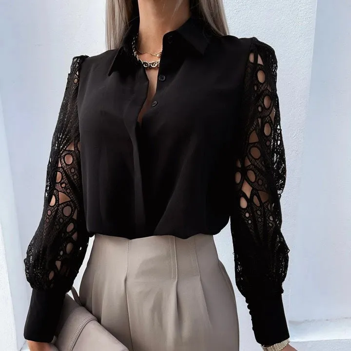 ROSALYA LACE SHIRT