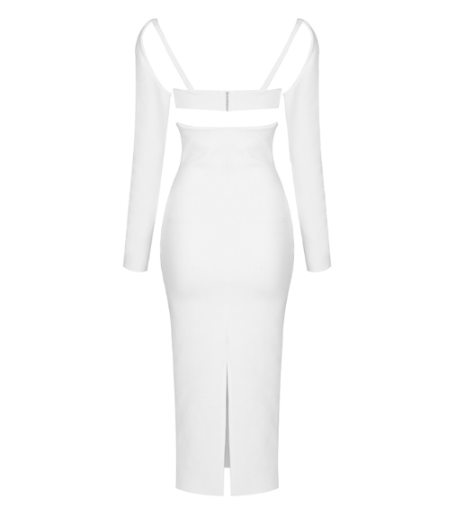 Safi White Midi Dress