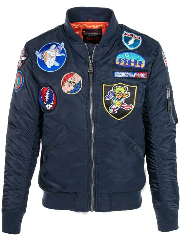 Schott NYC x Grateful Dead MA-1 Nylon Flight Jacket GD92