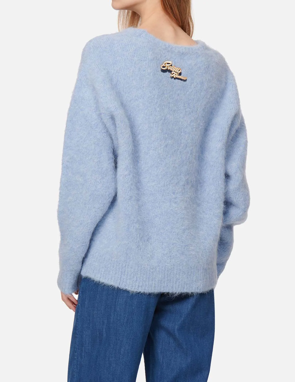 Seagull Badge Alpaca Sweater