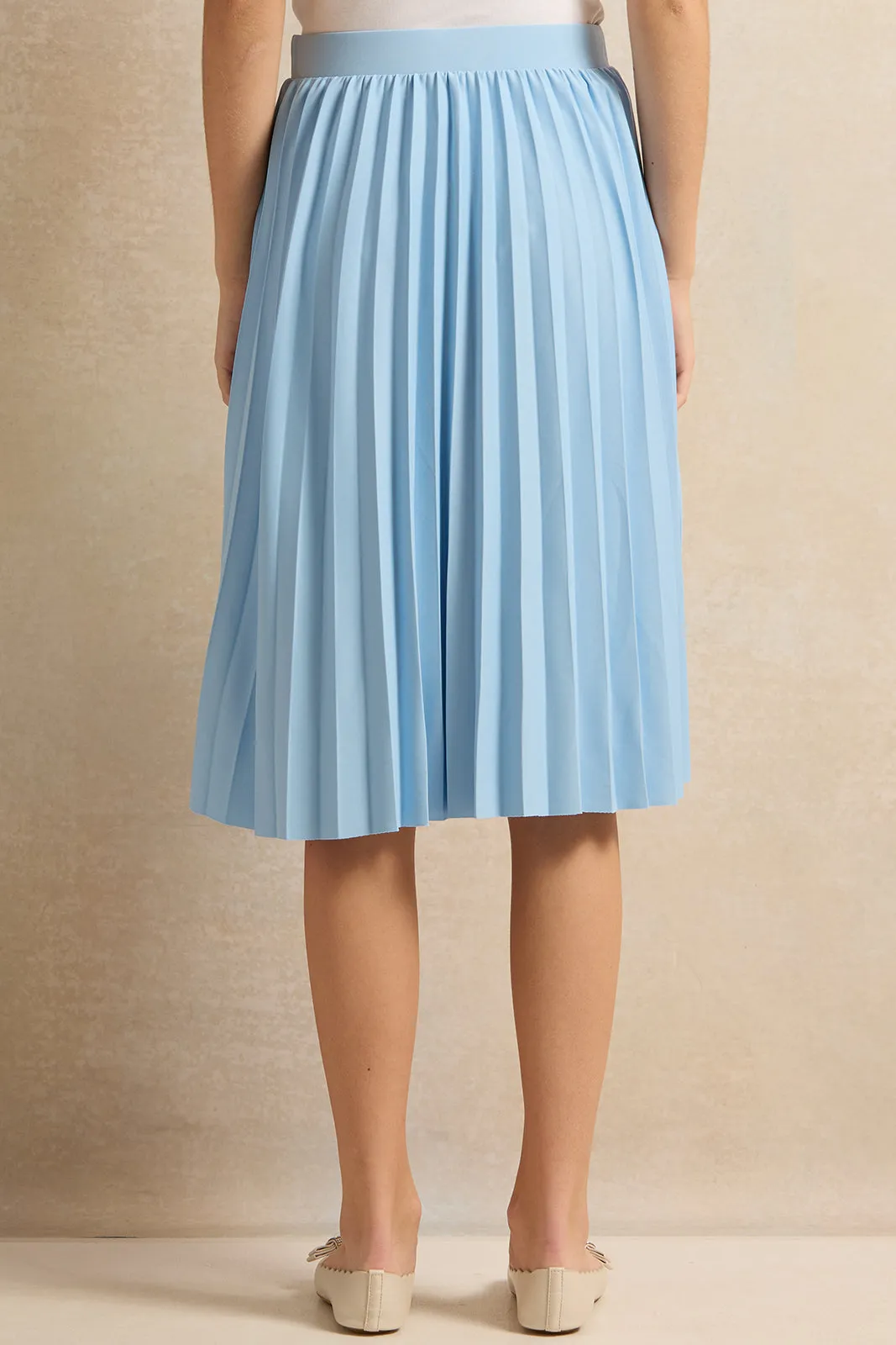 Senior Girls Blue Pleated Skirt