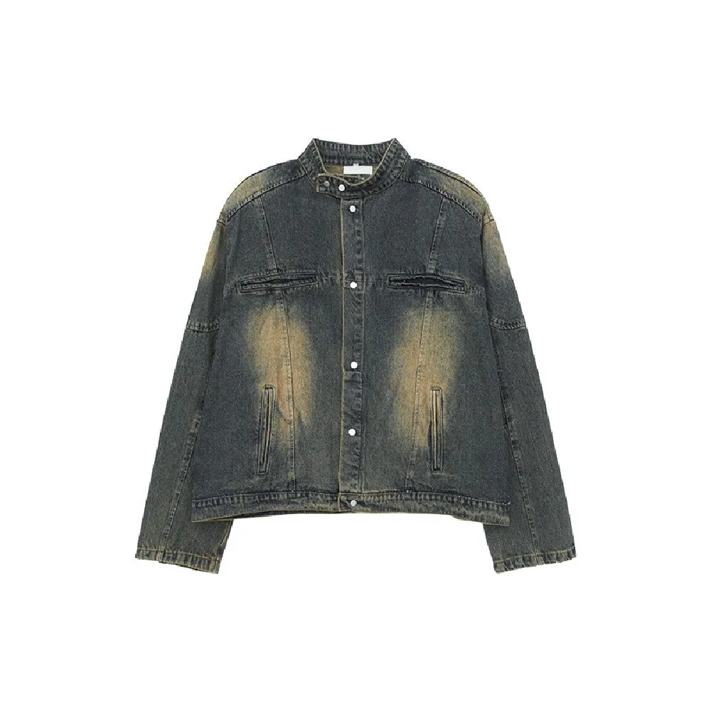 Shoulder Pads Denim Jacket