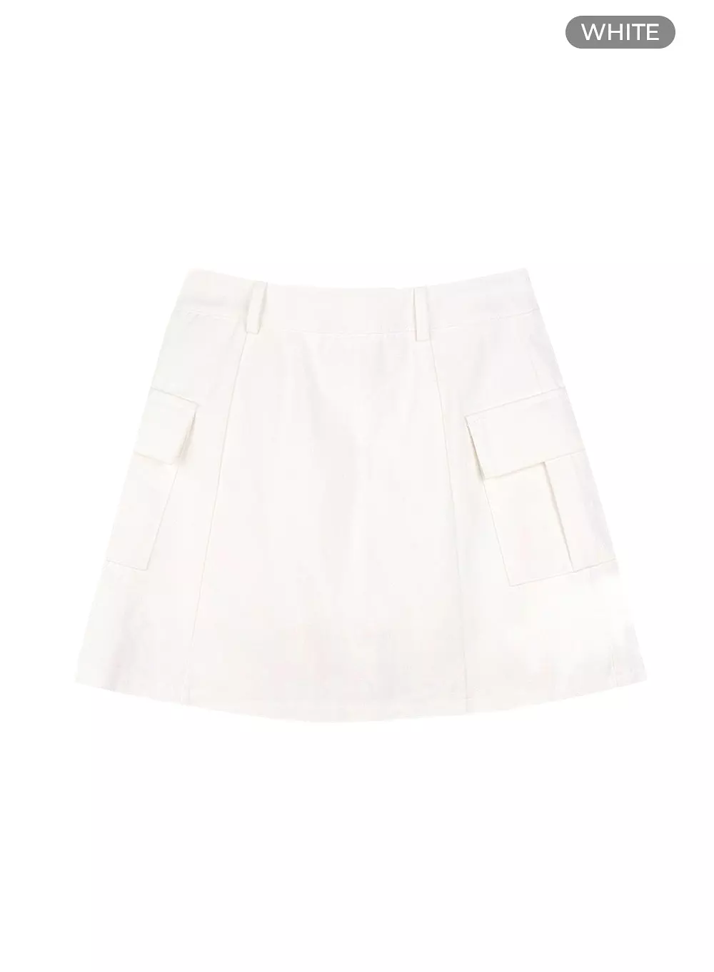 Solid Cargo Mini Skirt OM420